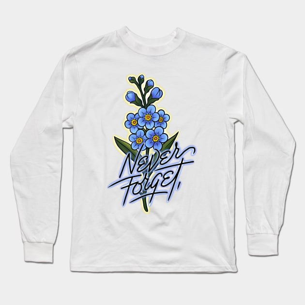 Forget me not Long Sleeve T-Shirt by Inkoholic